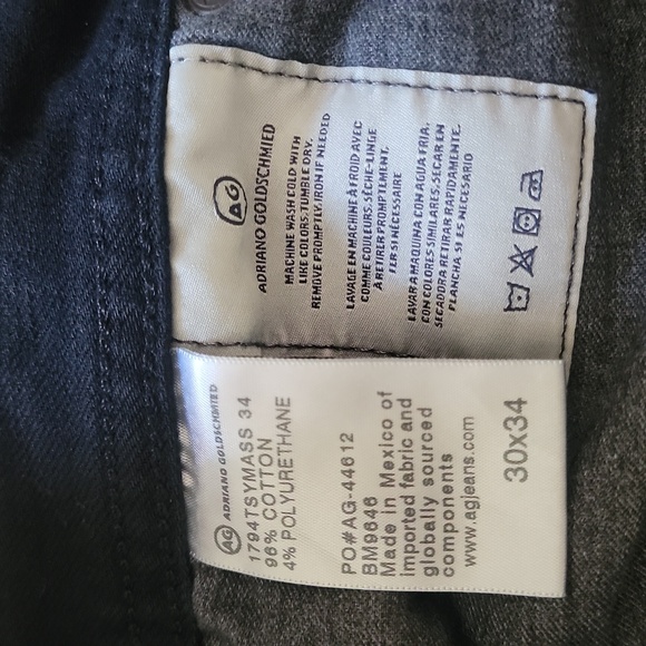 AG Adriano Goldschmied Men's The Everett Slim Straight Black Soot Jean - Picture 5 of 8